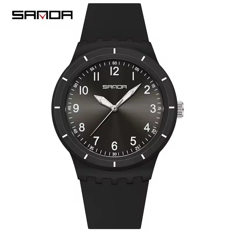 ⌚ SANDA 9075 – Reloj de Cuarzo Resistente al Agua para Niñas y Niños