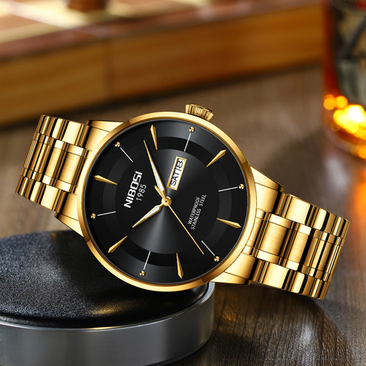Reloj de Acero Dorado